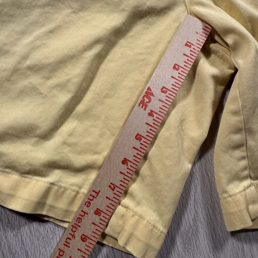 Polo Ralph Lauren Tylor Chino Shorts Double Pleated Mens 33 (fits 32x8.5) Yellow